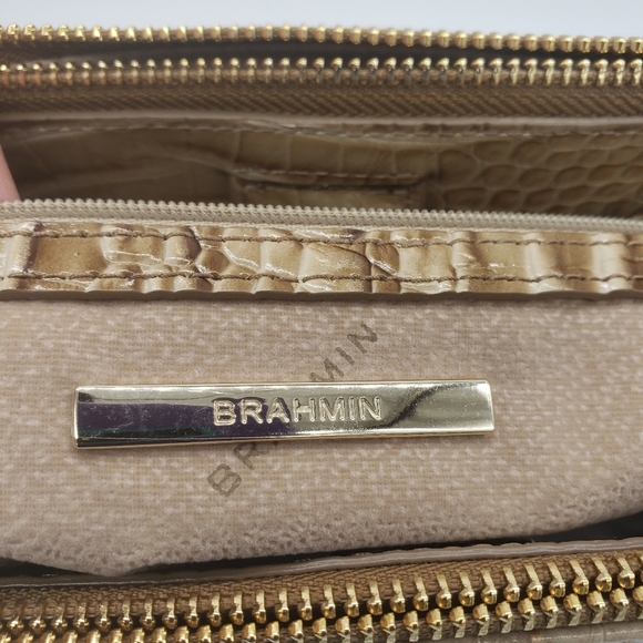 451- BRAHMIN BLAKE SATCHEL HANDBAG GENUINE LEATHER NWT - Picture 12 of 15